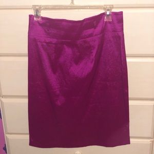 Purple pencil skirt